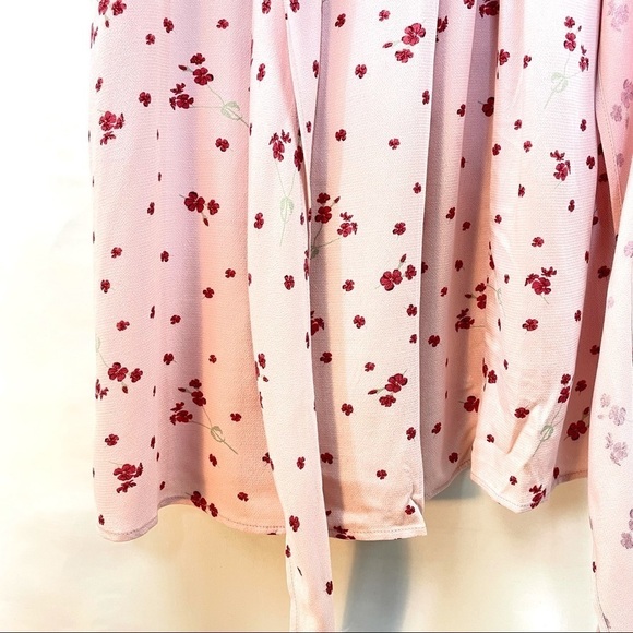 NWT Isabella Oliver Leonie Tie Pink Blush Petal Print Maternity Dress Sz 8 - Picture 8 of 12